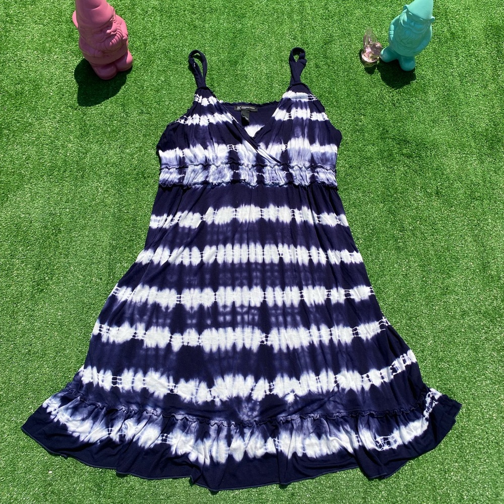 INC International Concepts Blue and White Dress